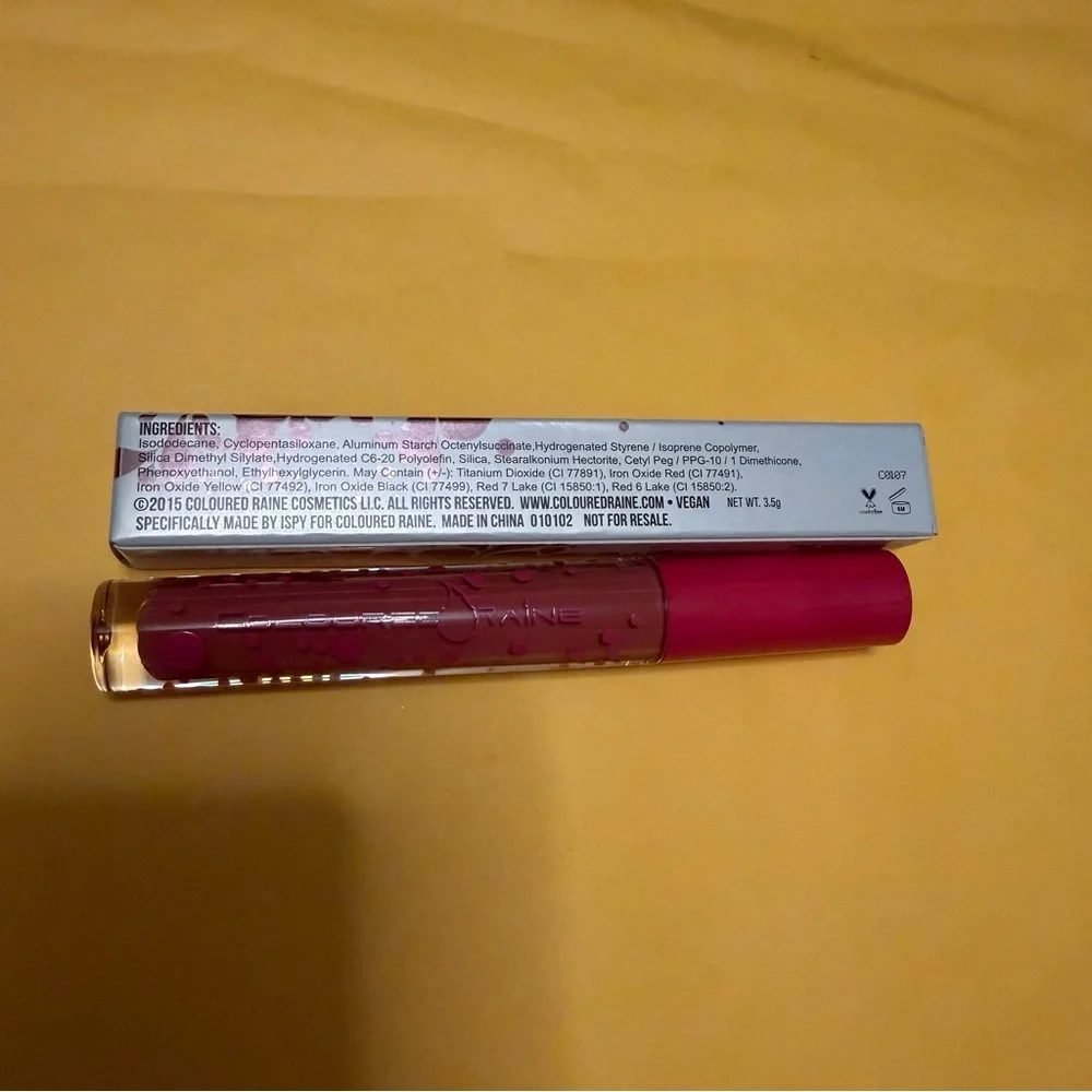 NIB, Coloured Raine, Matte Lip‎ Paint, in the shade 24Seven